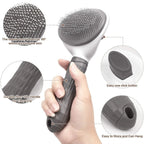 Self-Cleaning Pet Hair Remover Brush – Grooming Comb for Dogs & Cats