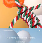 Easter Dog Chew Toys - Cotton Rope Toy with Heart Design