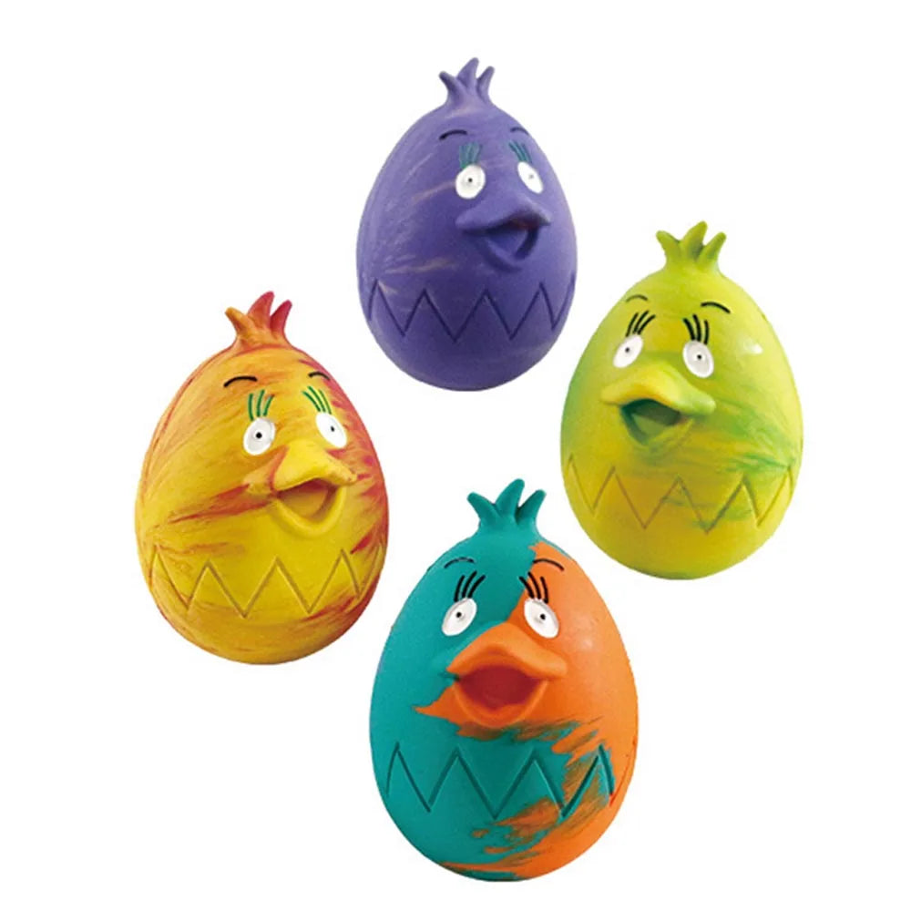 Easter Dog Toys - Durable Rubber Squeaky Chew Toys