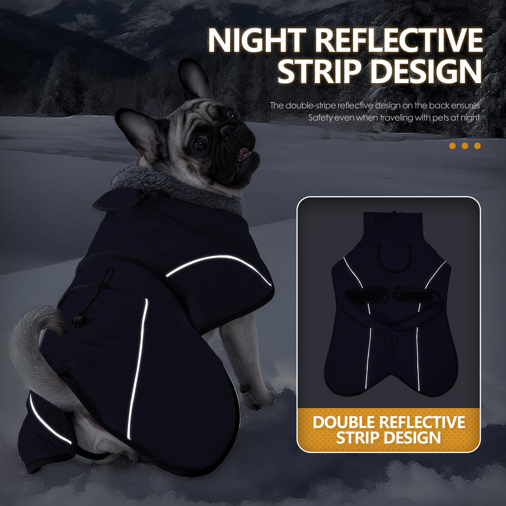 Dog Winter Coat - Windproof Jacket for Large Breeds