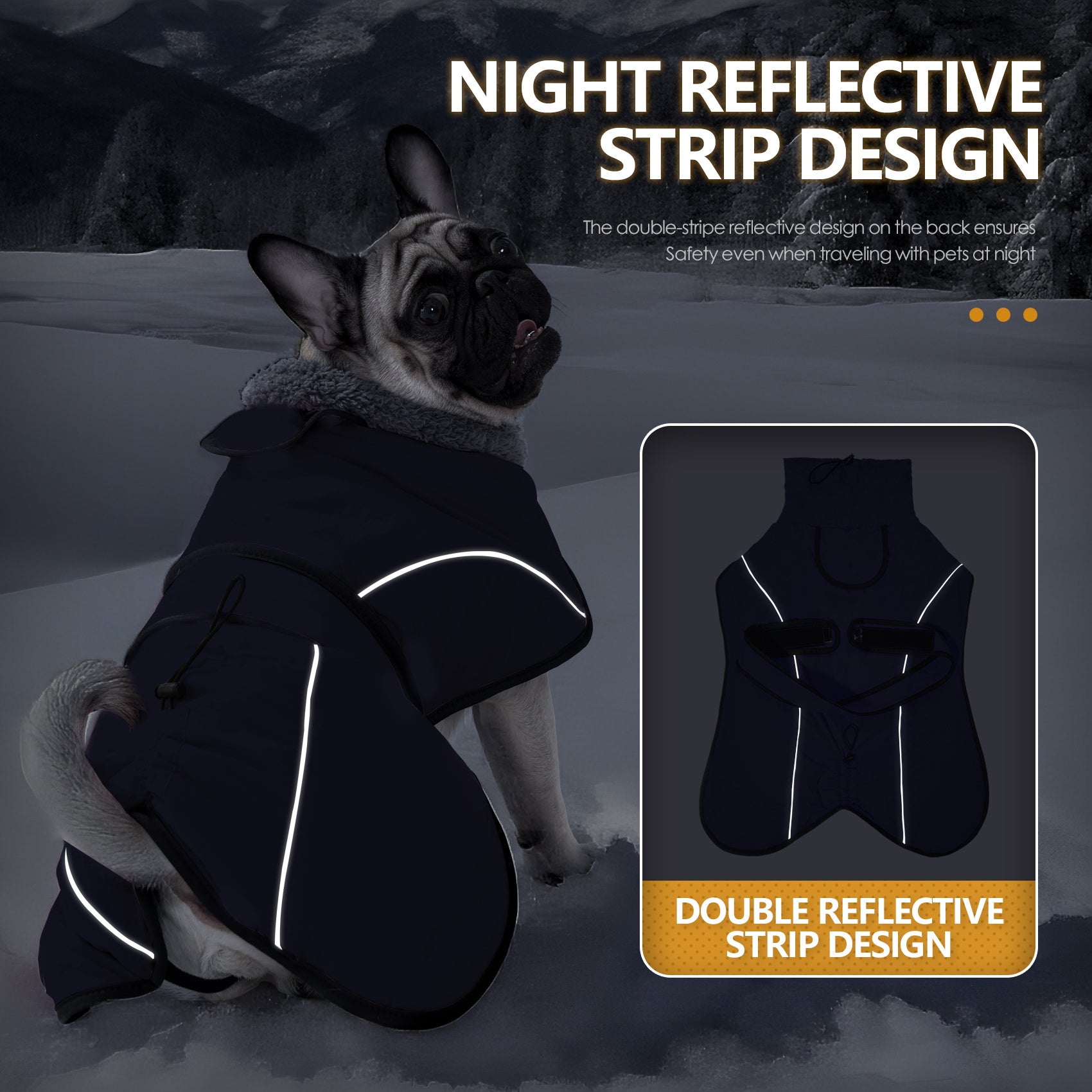 Dog Winter Coat - Windproof Jacket for Large Breeds