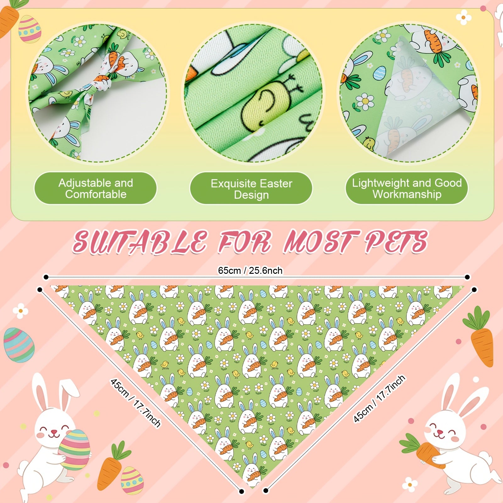 Easter Dog Bandanas - Bulk 50 - Costumes & Photo Props