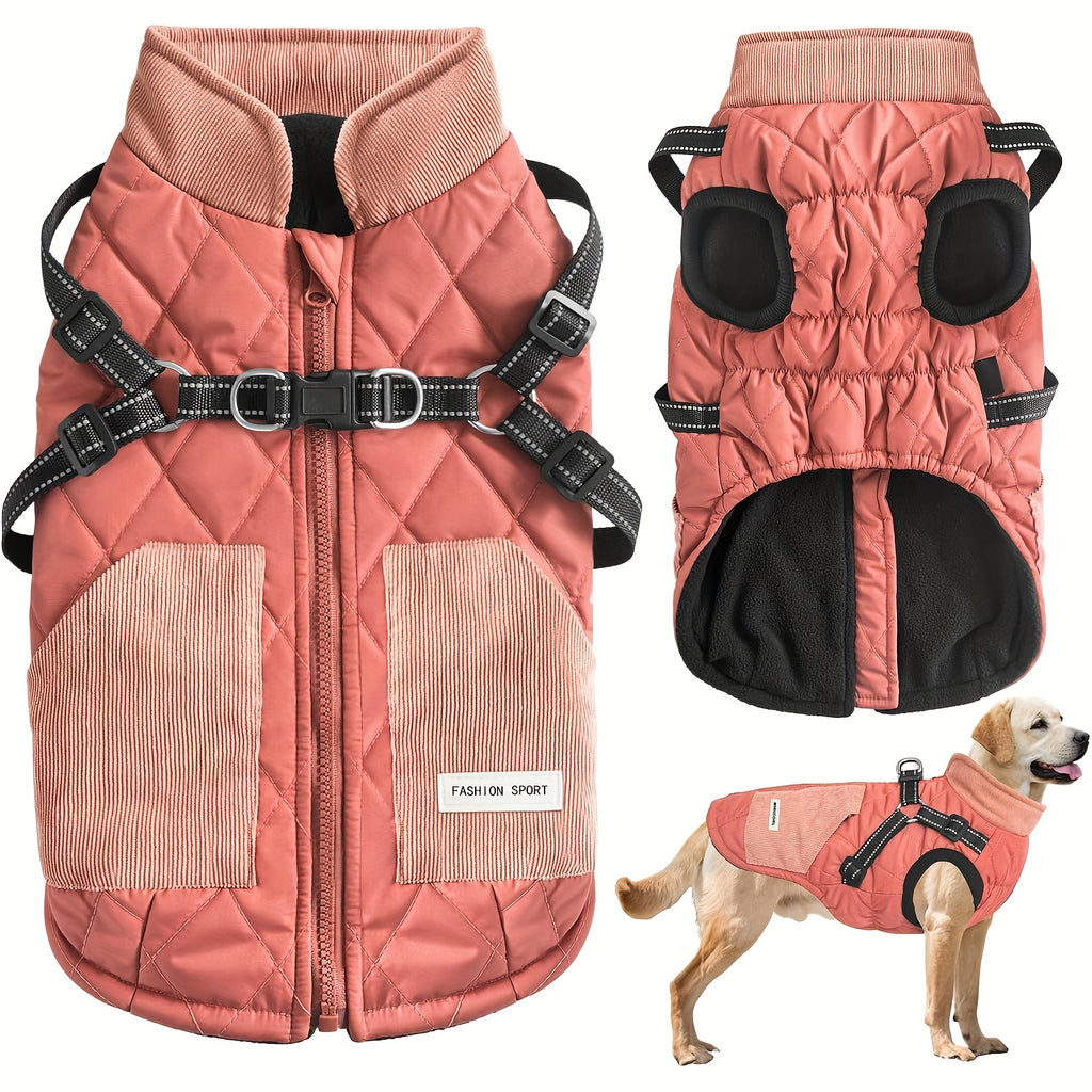 Reflective Dog Jacket - Adjustable Small Medium