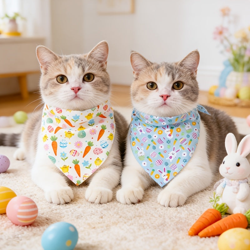 Easter Dog Bandanas - Easter Bunny Print - Spring Celebration
