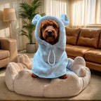 Dog Bathrobe - Soft Absorbent Pet Robe with Hood