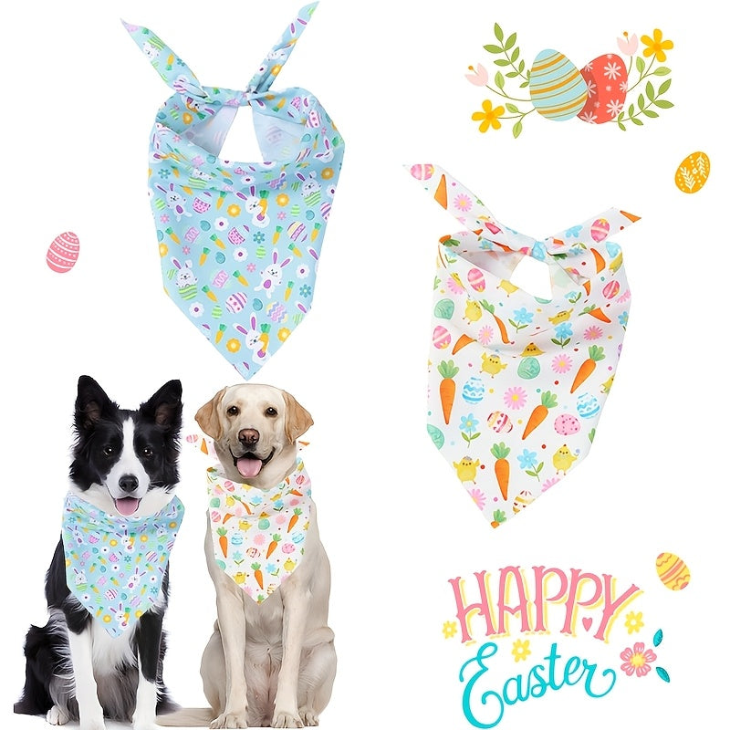 Easter Dog Bandanas - Easter Bunny Print - Spring Celebration