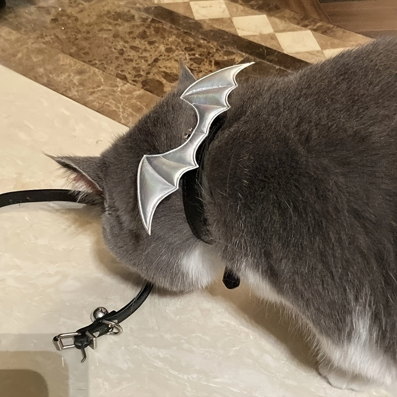 Halloween Pet Collar - Handcrafted Leather with Bell