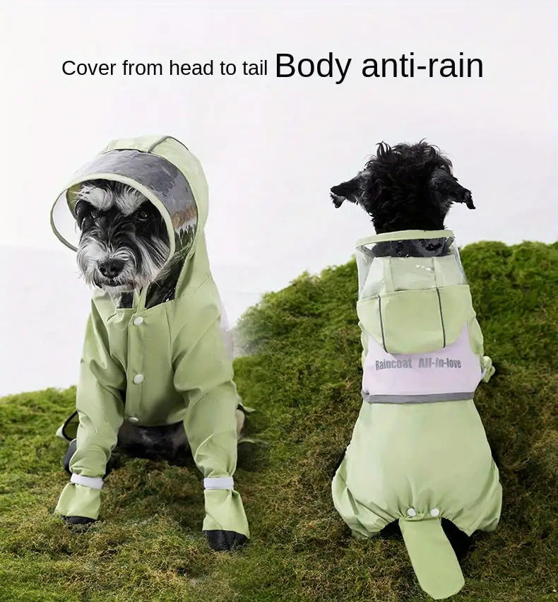 Dog Raincoat - Dog Rain Jacket Waterproof Dog Coat