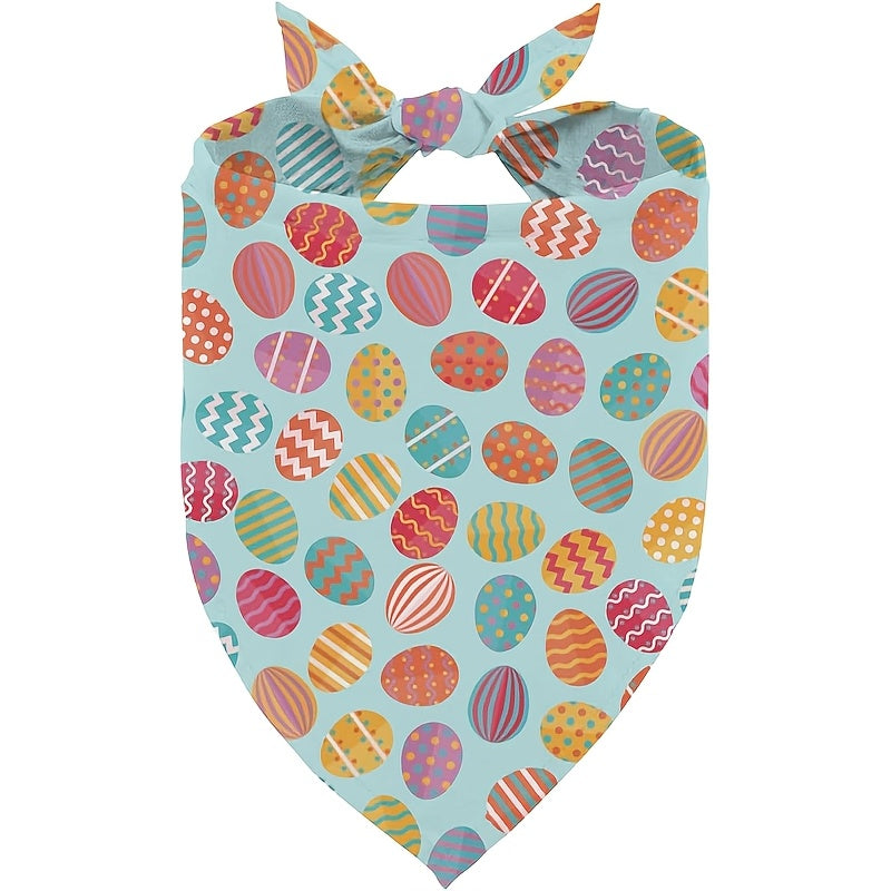 Easter Dog Bandana - Adjustable Vibrant Egg Design
