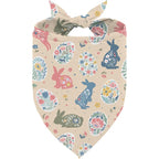 Easter Dog Bandana - Adjustable Bunny Print Scarf