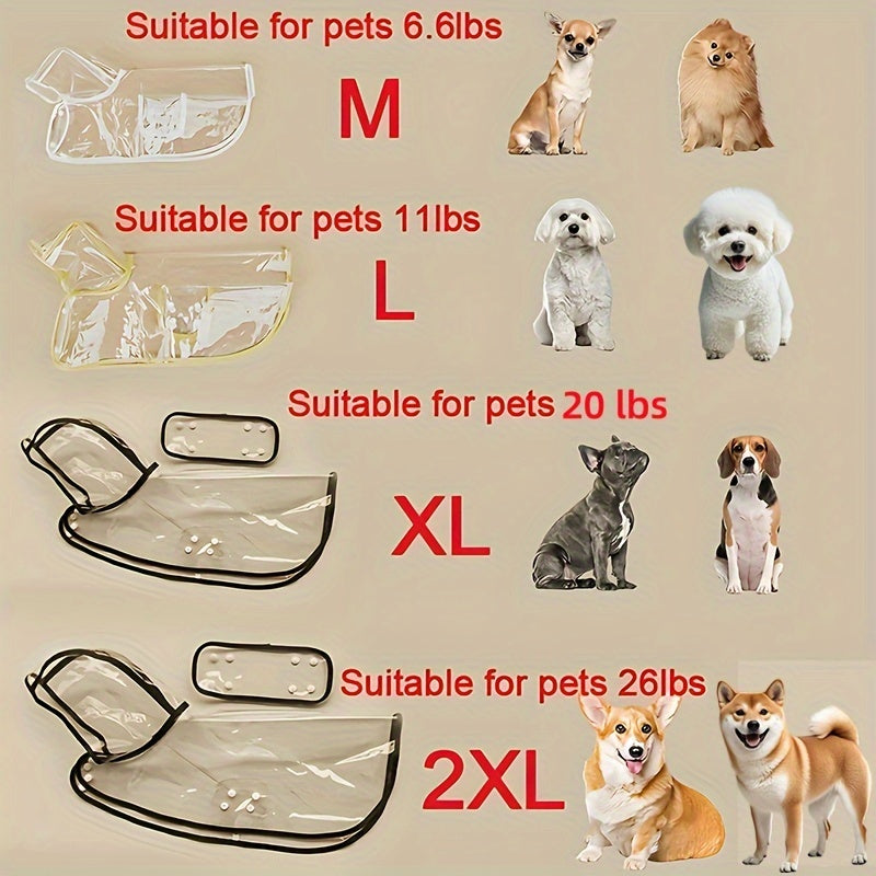 Pet Raincoat - Waterproof Dog & Cat Jacket Small