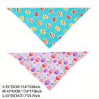 2pcs Dog Easter Costumes Adorable Bunny Ears Headband Cute Dog Bandana Cats Photography Headbands Pet Costume Headwears