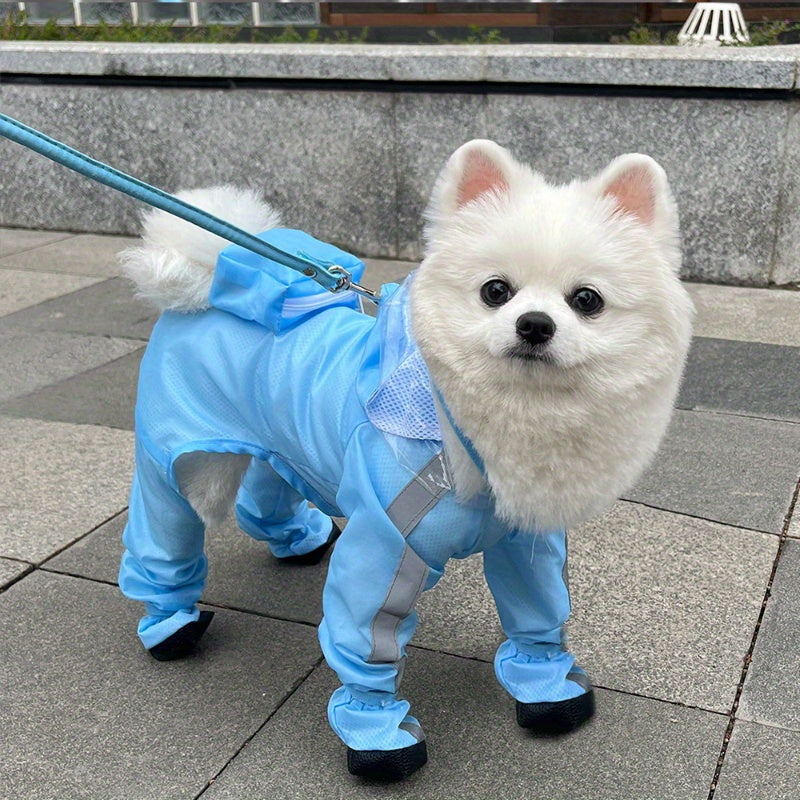 Dog Raincoat with Boots - Waterproof Puppy Rainwear