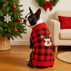 Dog Sweaters - Soft Warm Knit Reindeer Design