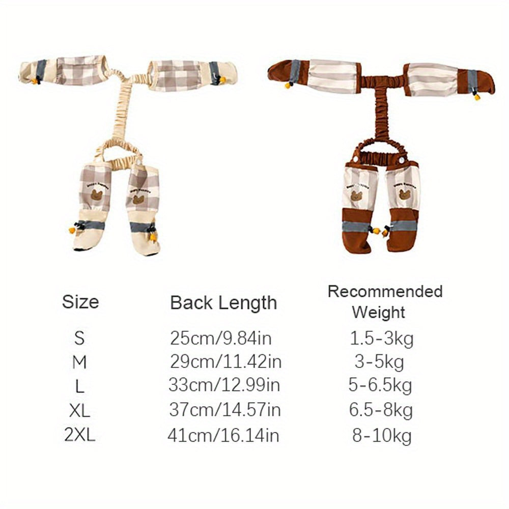 Reflective Dog Jumpsuit - Adjustable Anti-Slip Pants