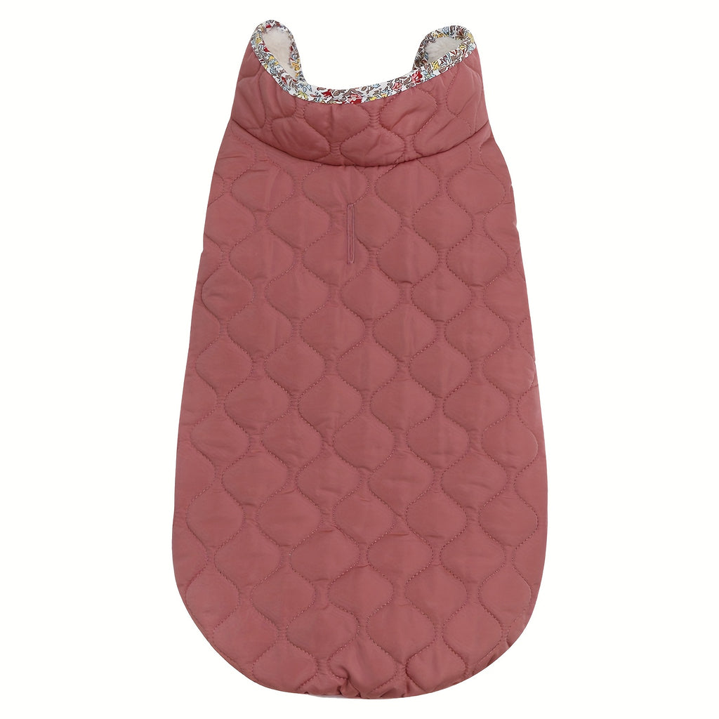 Dog Winter Jacket - Cold Weather Dog Coat with Dark Snap Buttons