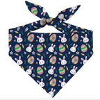 Easter Dog Bandana - Adjustable with Bunny Patterns