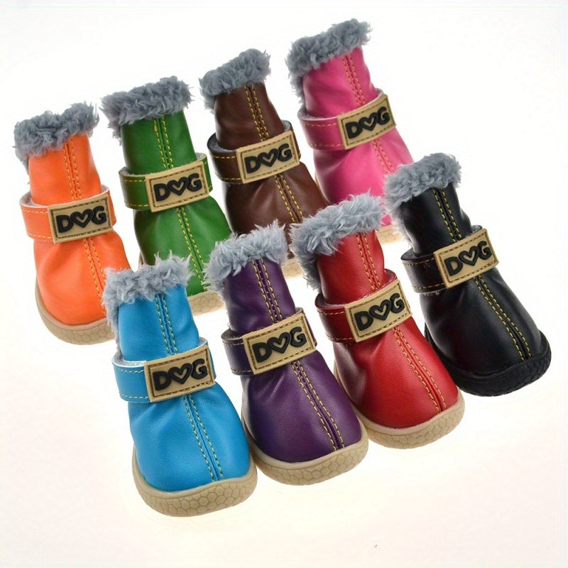 Anti-Slip Dog Boots for Large Dogs - Waterproof Winter
