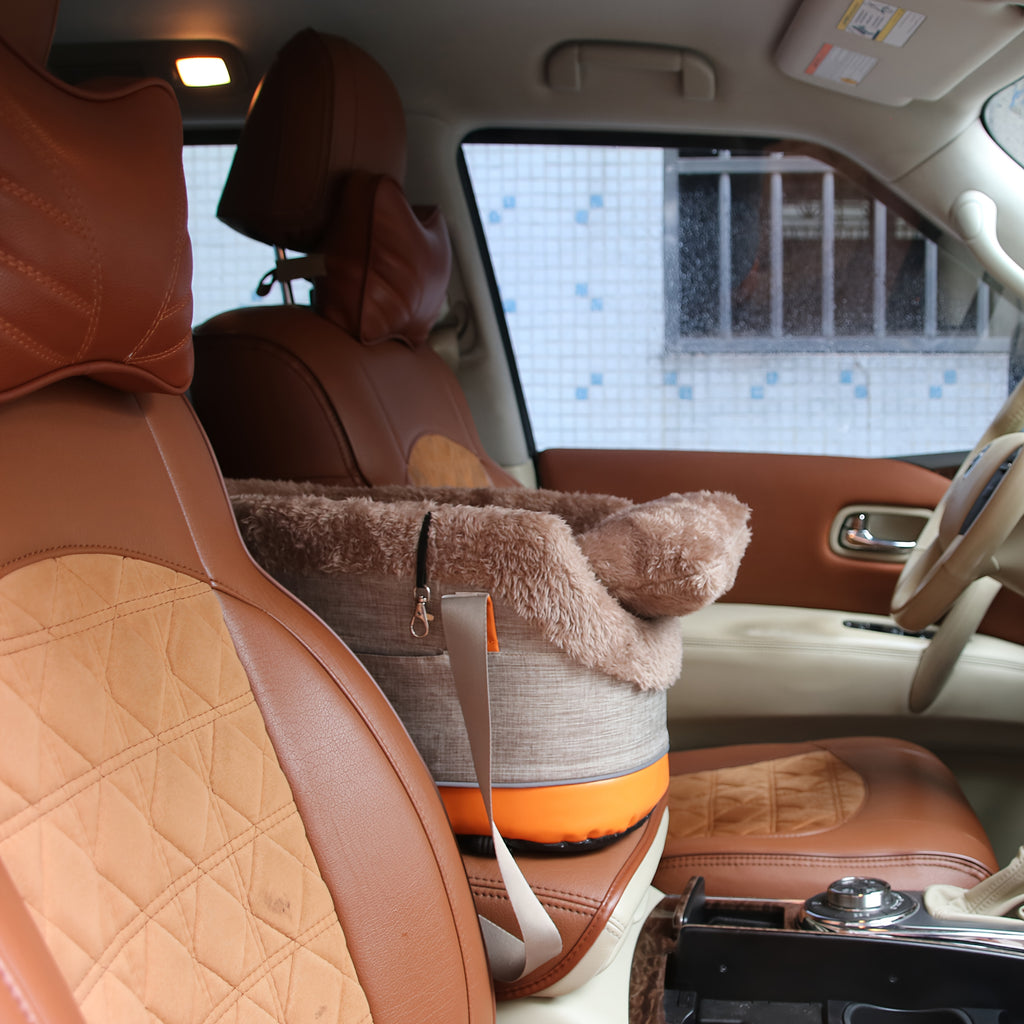 Pet Car Seat Carrier - Dog Cat Travel Crate