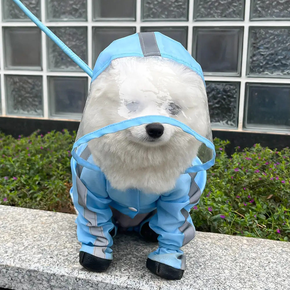 Dog Raincoat with Boots - Waterproof Puppy Rainwear