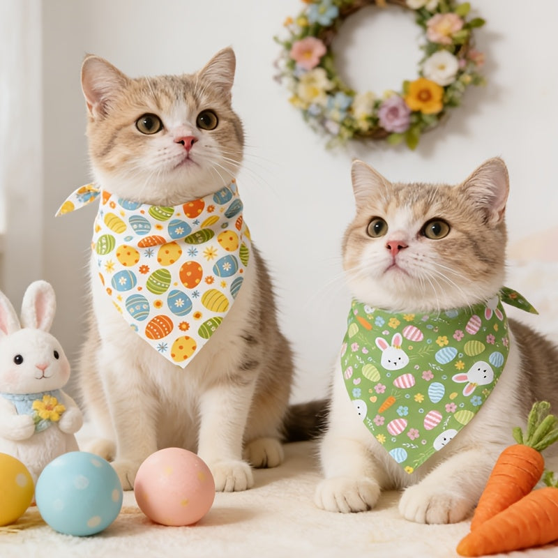 Easter Dog Scarf - Easter Cat Accessories Spring Pet Clothing