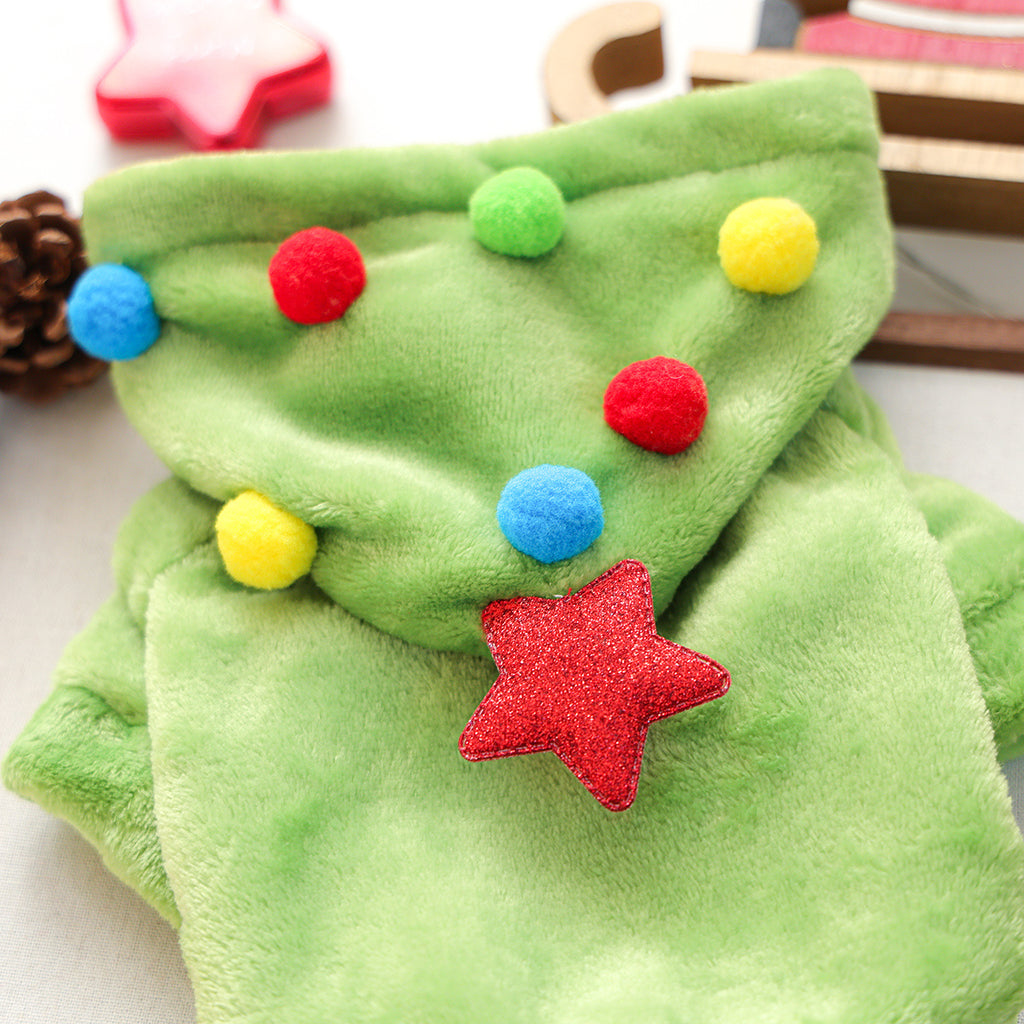 Christmas Dog Hoodie - Christmas Cat Sweater Pet Holiday Clothing