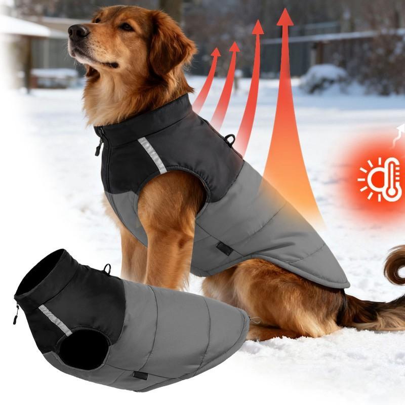 Dog Winter Jacket - Warm Medium Windproof Coat