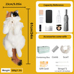 Calico Cat Backpack – Lifelike Plush Bag for Women & Kids