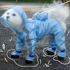 Waterproof Dog Raincoat - Breathable Reflective Coat