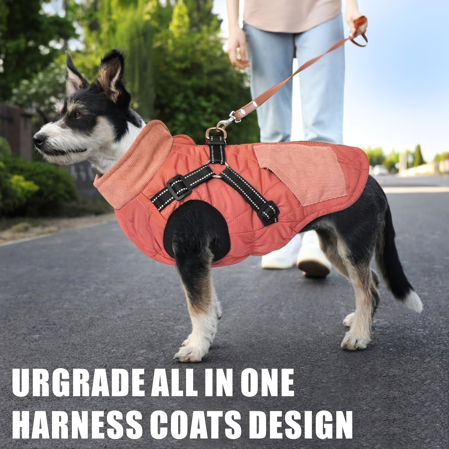 Reflective Dog Jacket - Adjustable Small Medium