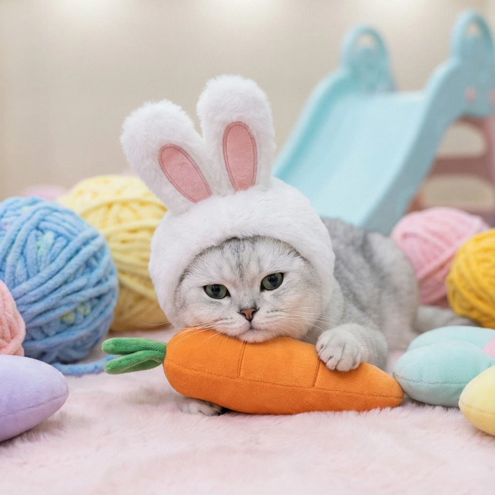 Easter Costumes For Cats - Cat Easter Hats Pet Bunny Costumes