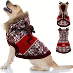 Dog Winter Sweater - Large Dog Sweaters Dog Hooded Sweaters