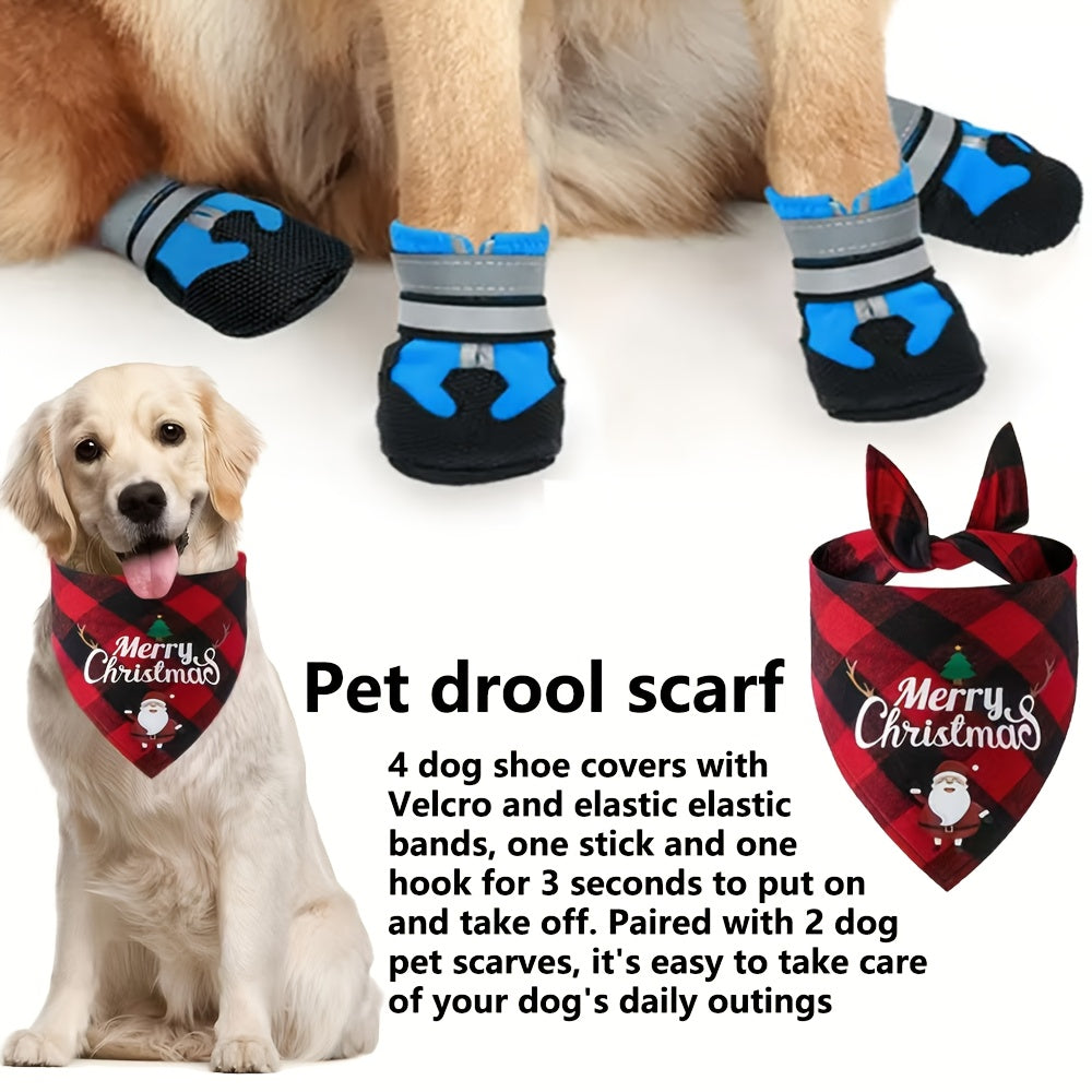 Waterproof Dog Boots - Anti-Slip Large Breed Dog Shoes