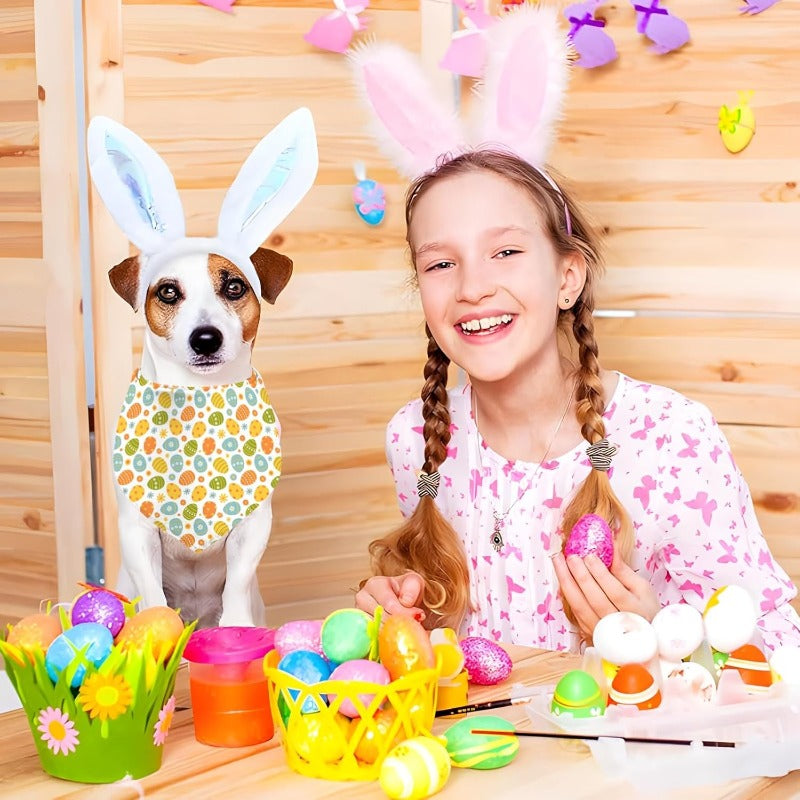 Easter Dog Bandana - Adjustable Holiday Pet Accessory