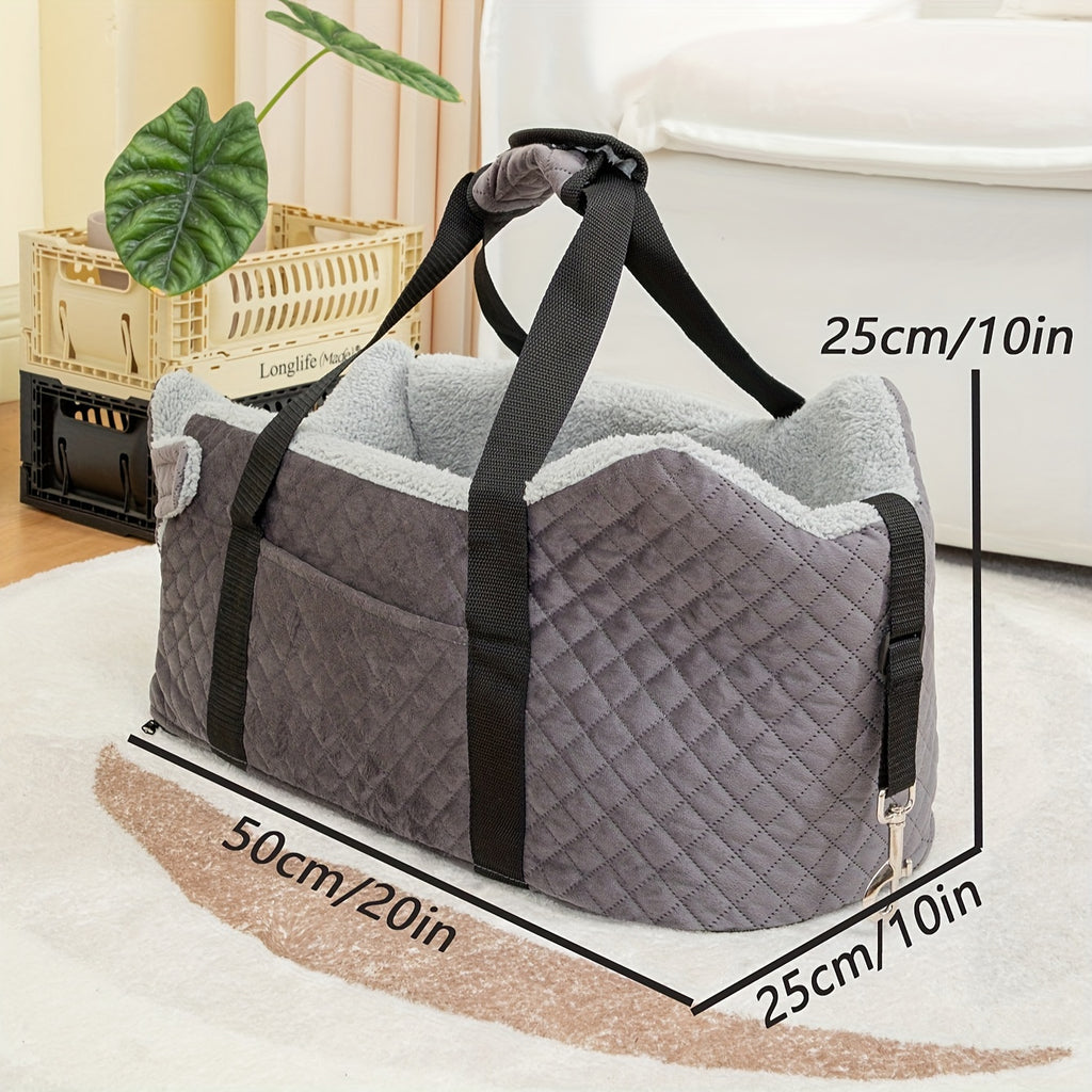 Dog Car Seat Booster - Washable Compact Pet Accessory