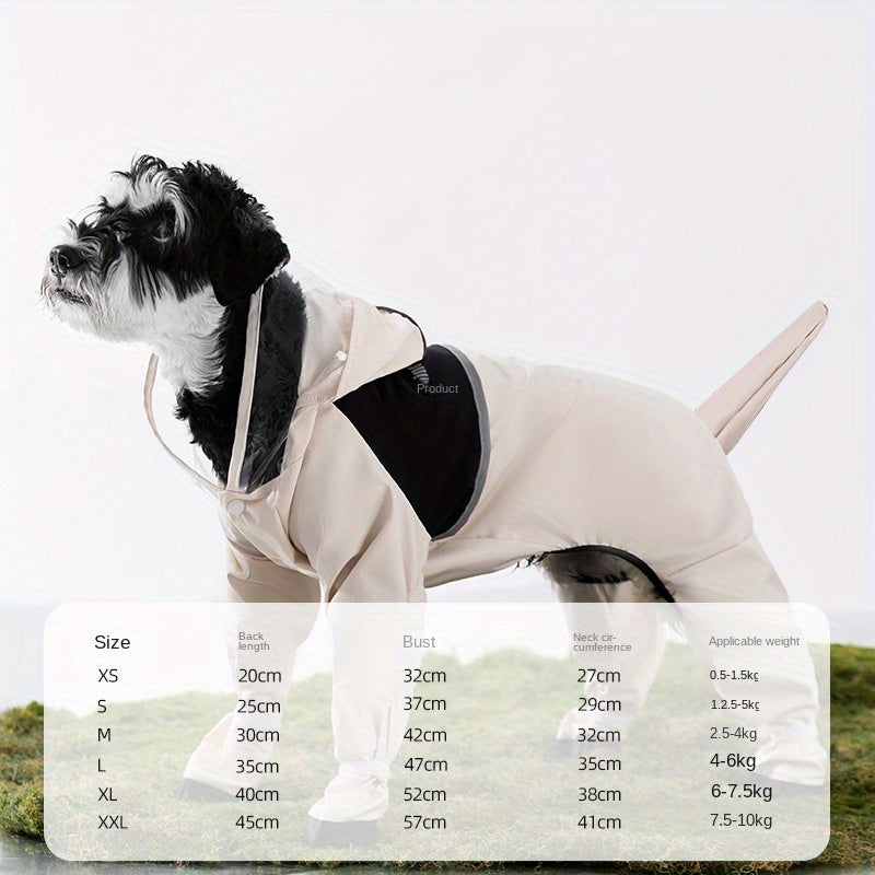 Dog Raincoat - Dog Rain Jacket Waterproof Dog Coat