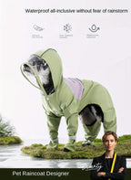 Dog Raincoat - Dog Rain Jacket Waterproof Dog Coat