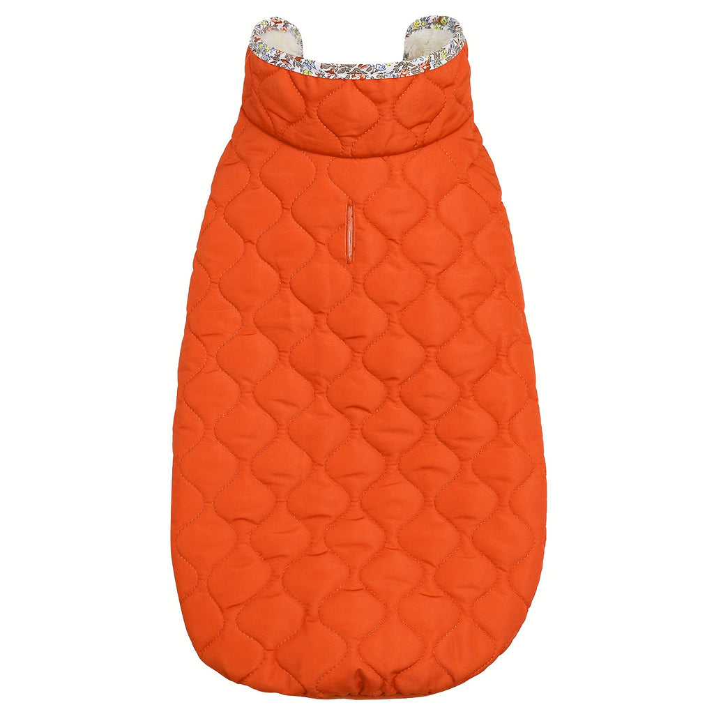 Dog Winter Jacket - Cold Weather Dog Coat with Dark Snap Buttons