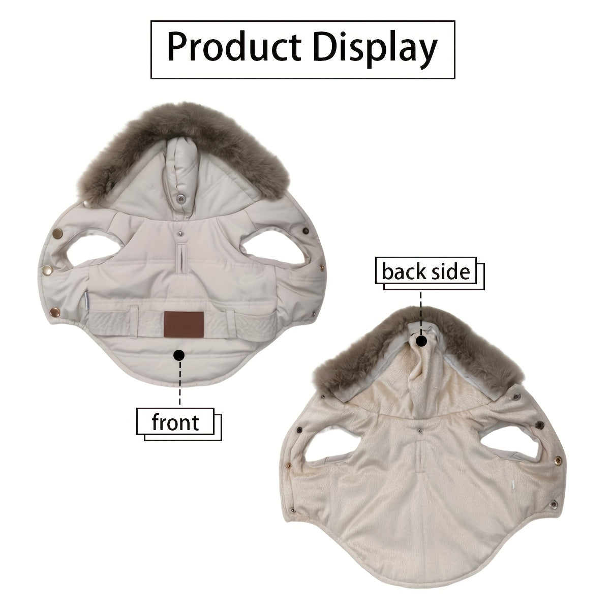 Dog Winter Jacket - Insulated Windproof Small XL