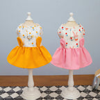Easter Dog Clothes - Bunny Print Dress for Small Female Dogs