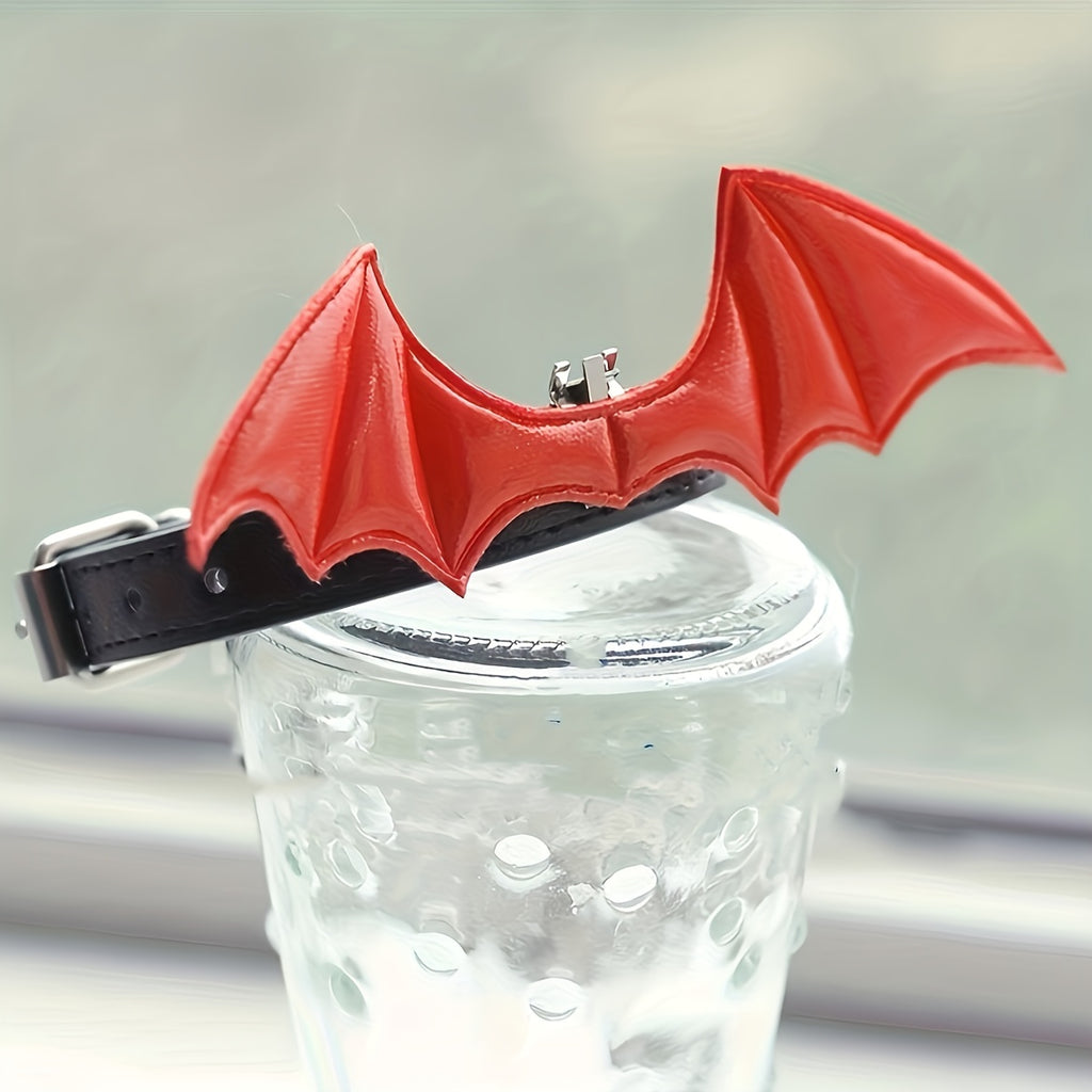 Halloween Pet Collar - Handcrafted Leather with Bell