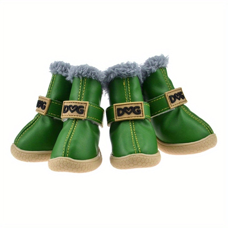 Anti-Slip Dog Boots for Large Dogs - Waterproof Winter