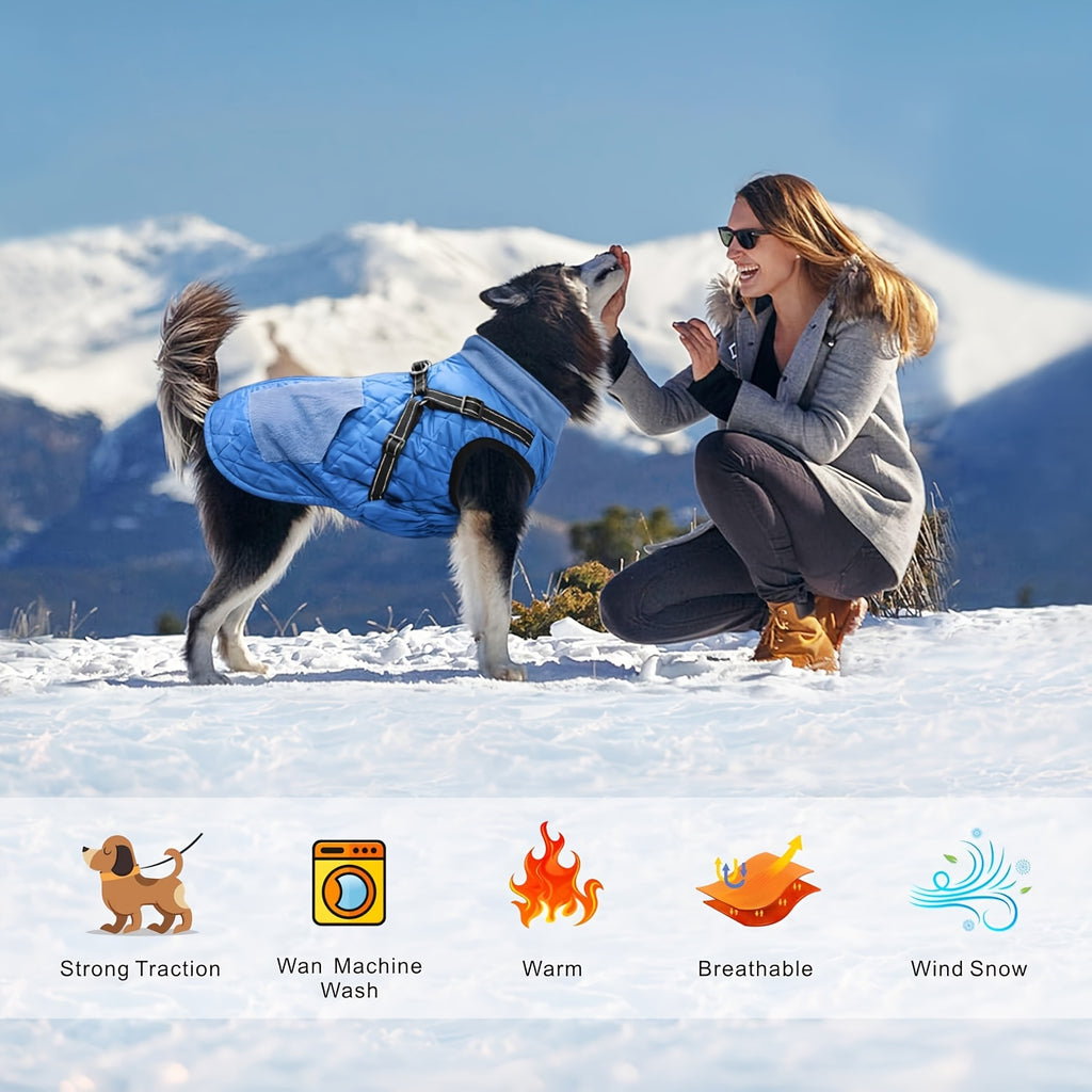 Reflective Dog Jacket - Adjustable Small Medium