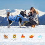 Reflective Dog Jacket - Adjustable Small Medium