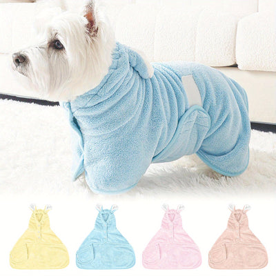 Dog Bathrobe & Towel - Quick-Dry Absorbent All Sizes