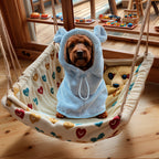 Dog Bathrobe - Soft Absorbent Pet Robe with Hood