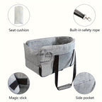 Pet Booster Seat Portable Dog Car Seat with Safety Harness