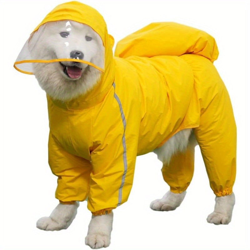 Dog Raincoat - Large Dog Raincoat Waterproof Dog Coat