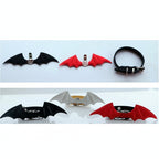 Halloween Pet Collar - Handcrafted Leather with Bell