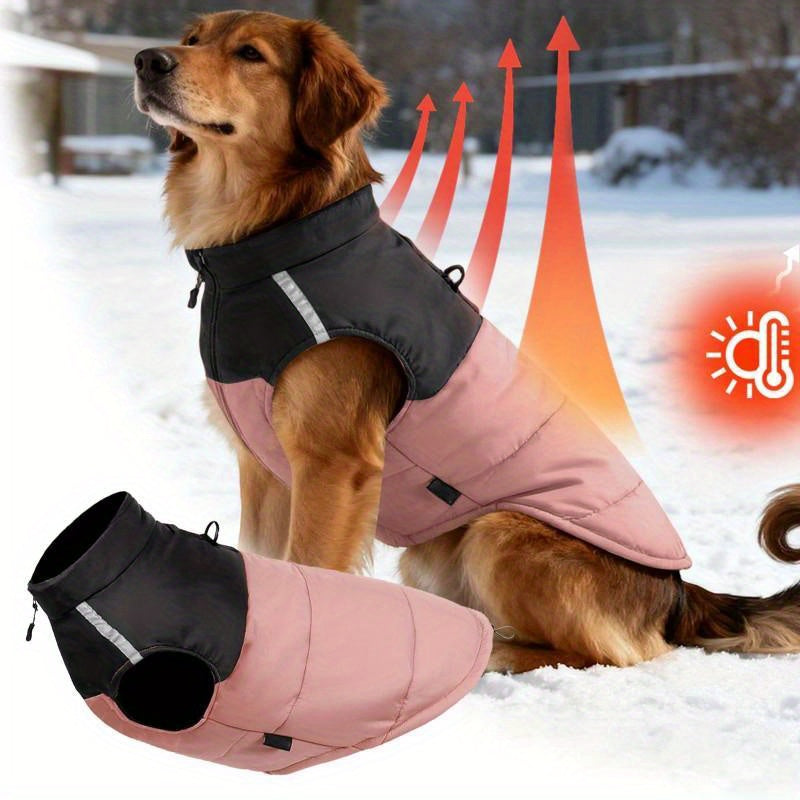 Dog Winter Jacket - Warm Medium Windproof Coat